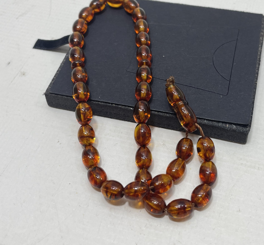 FOSİLLİ DAMLA KEHRİBAR TESPİH