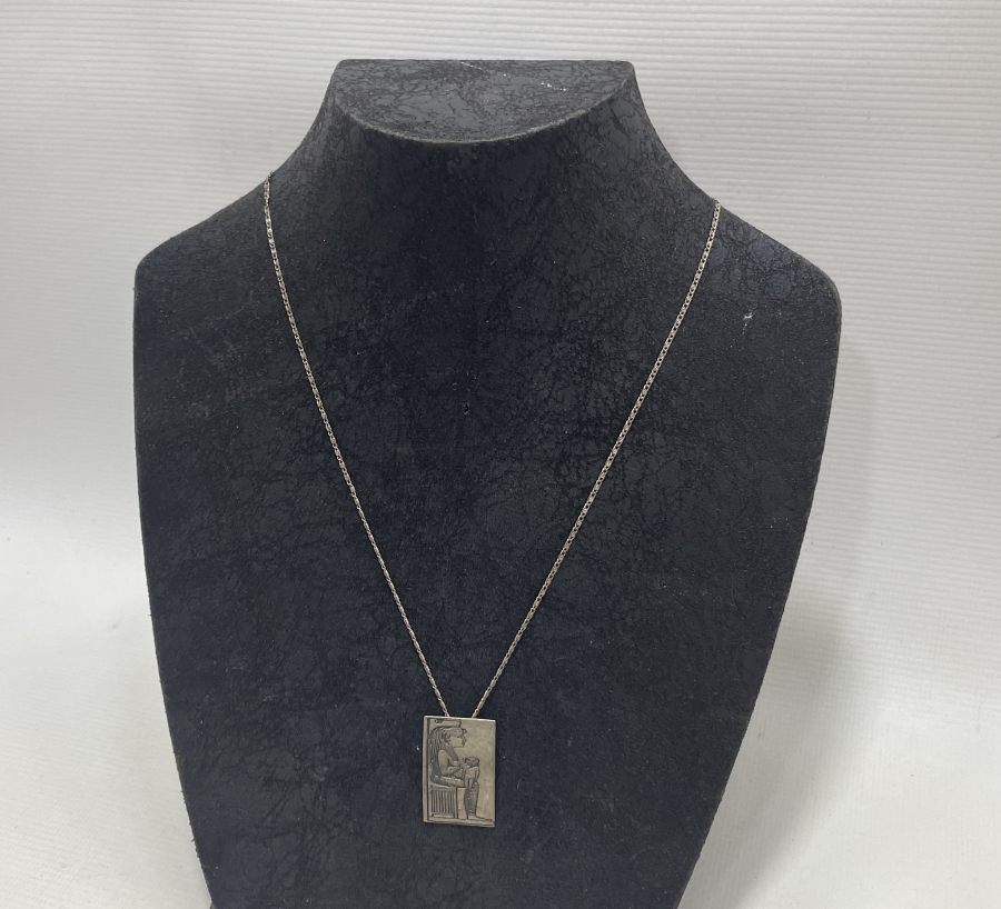 FİRAVUN TASFİRLİ GÜMÜŞ KOLYE 