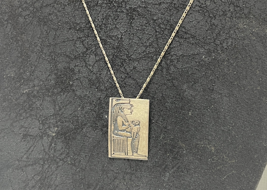 FİRAVUN TASFİRLİ GÜMÜŞ KOLYE 