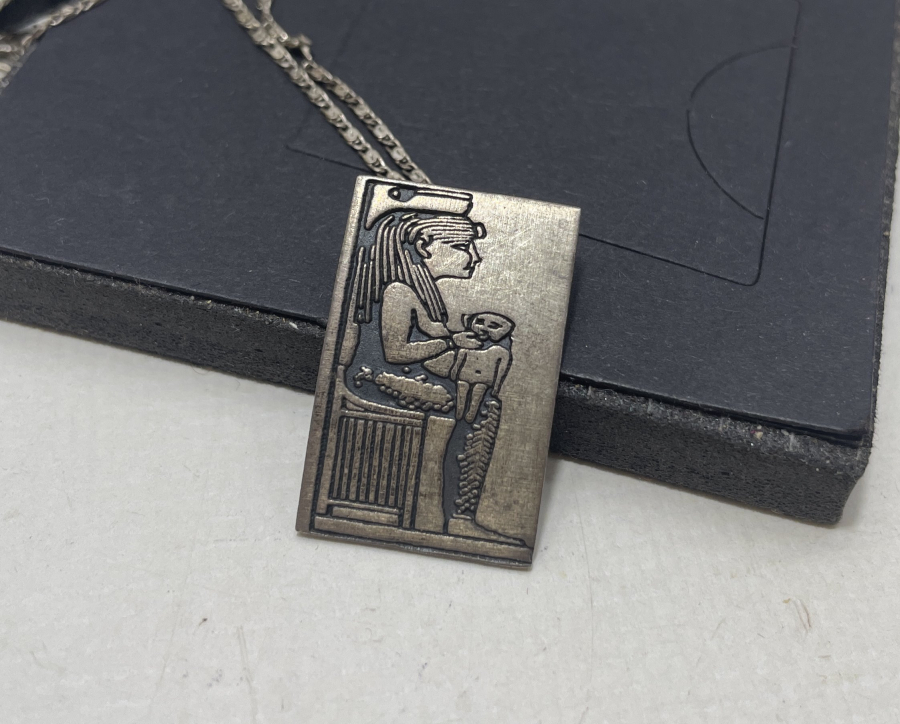 FİRAVUN TASFİRLİ GÜMÜŞ KOLYE 