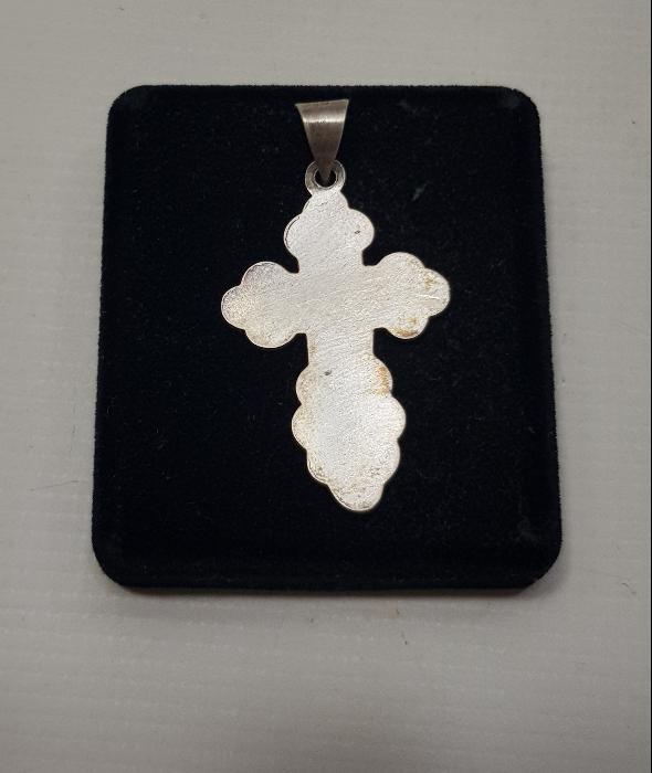 KALEM İŞÇİLİKLİ ANTİKA GÜMÜŞ HAÇ