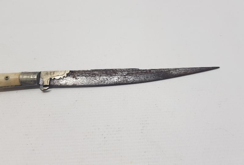 KEMİK SAPLI ANTİKA SÜRMENE BIÇAK 