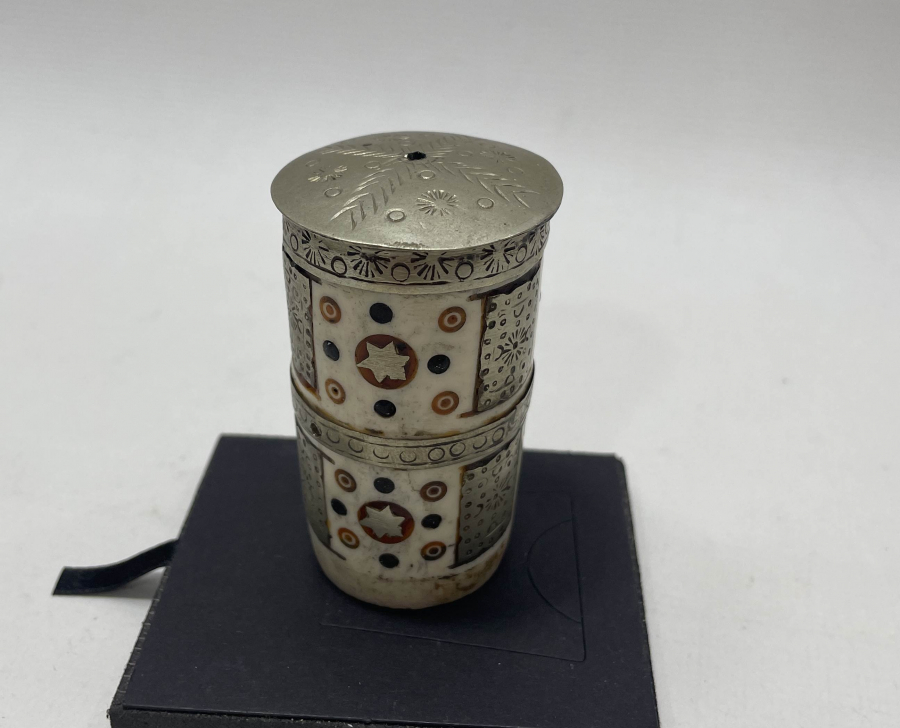 KEMİKTEN MAMUL İŞLEMELİ ANTİKA BASTON SAPI