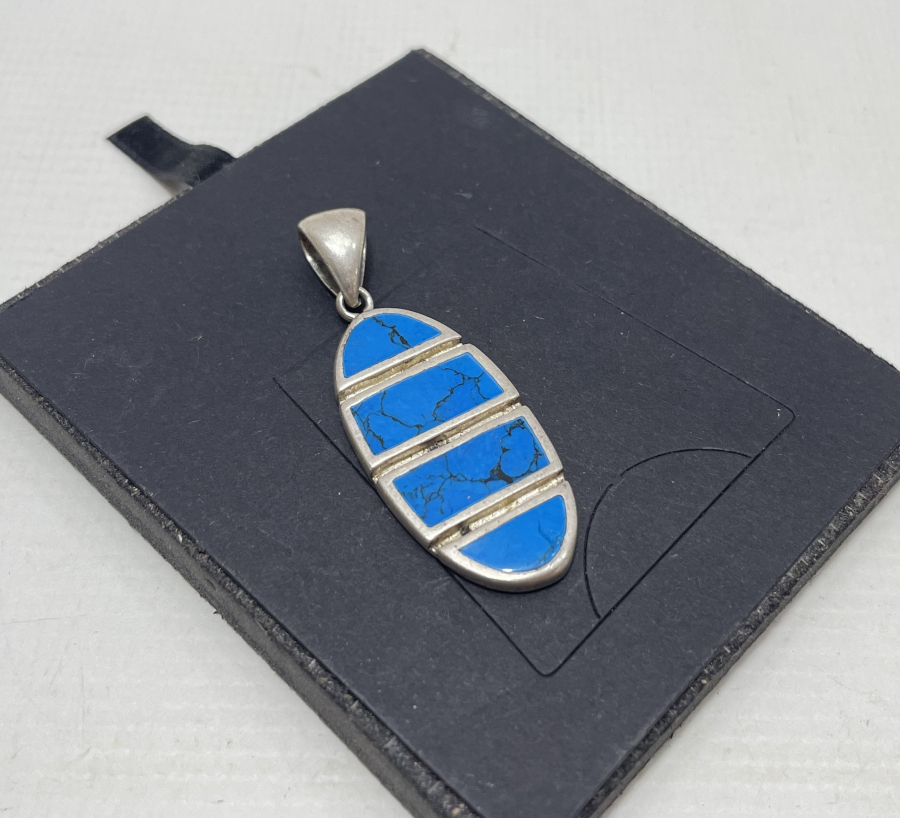 LAPİS TAŞLI GÜMÜŞ KOLYE UCU