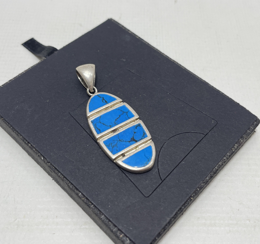 LAPİS TAŞLI GÜMÜŞ KOLYE UCU