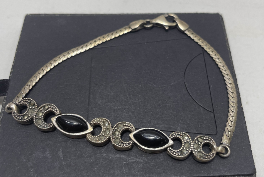 MARGAZİT VE OLTU TAŞLI GÜMÜŞ BİLEKLİK