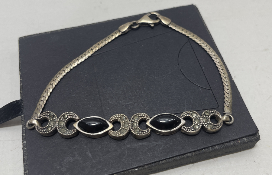 MARGAZİT VE OLTU TAŞLI GÜMÜŞ BİLEKLİK