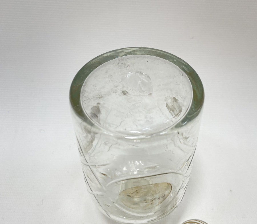 OSMANLI DÖNEMİ ALTIN VARAKLI BEYKOZ KOKU ŞİŞESİ