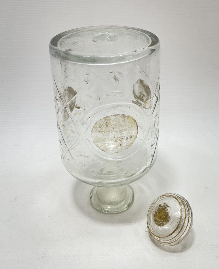 OSMANLI DÖNEMİ ALTIN VARAKLI BEYKOZ KOKU ŞİŞESİ