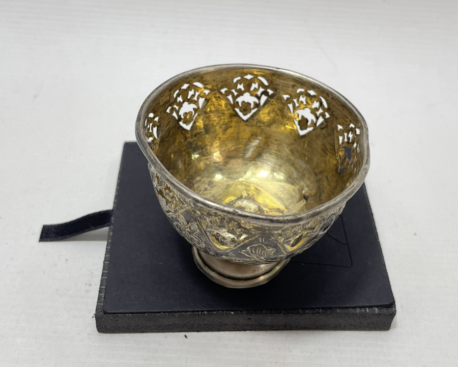 OSMANLI DÖNEMİ TUĞRALI GÜMÜŞ FİNCAN ZARFI