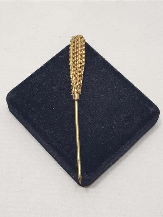 OSMANLI DÖNEMİ İZMİR LEVANTEN İŞİ ALTIN KAPLAMA SAÇ İĞNESİ