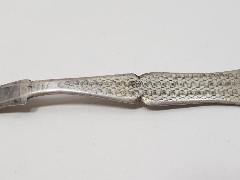 OSMANLI DÖNEMİ İZMİR İŞİ RUMCA YAZILI GÜMÜŞ TATLI KAŞIĞI