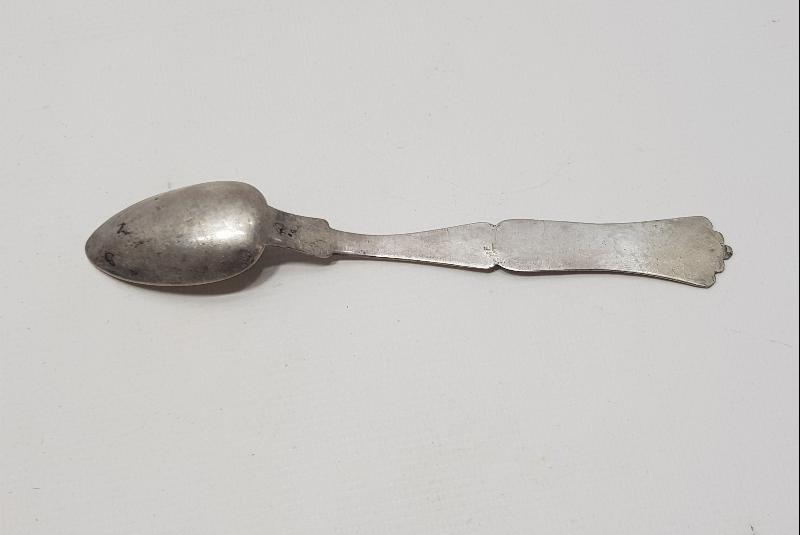 OSMANLI DÖNEMİ İZMİR İŞİ RUMCA YAZILI GÜMÜŞ TATLI KAŞIĞI