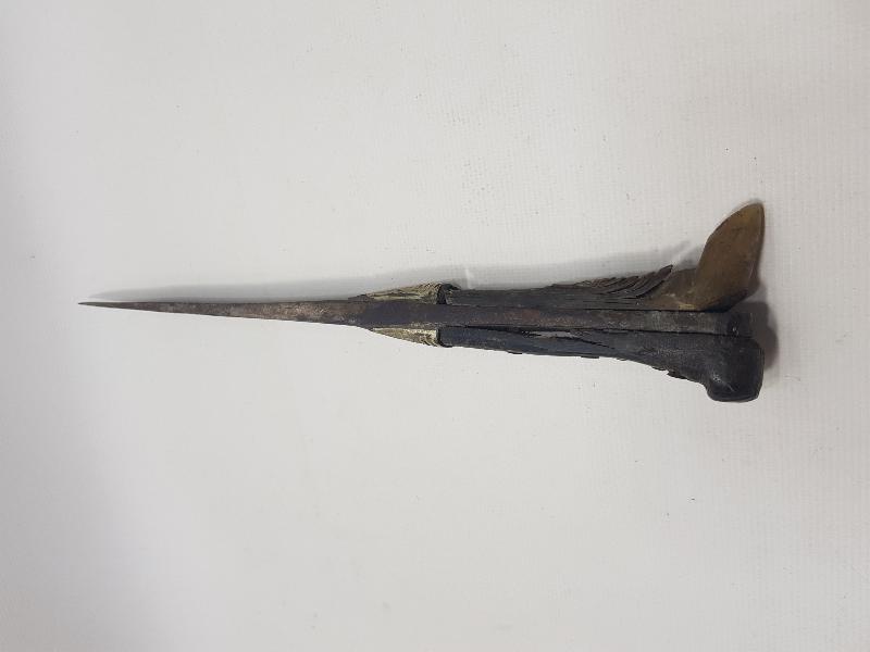 OSMANLI DÖNEMİ BOYNUZ SAPLI NADİR KABADAYI SALLAMASI