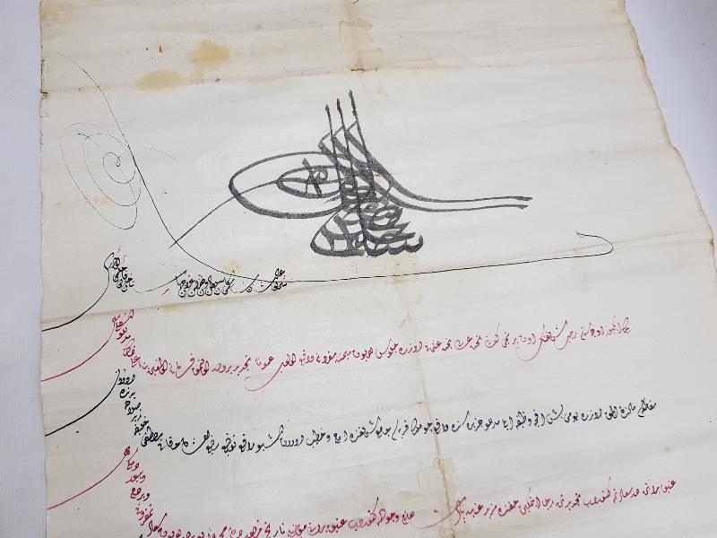 OSMANLI DÖNEMİ EL YAZMA BERAT