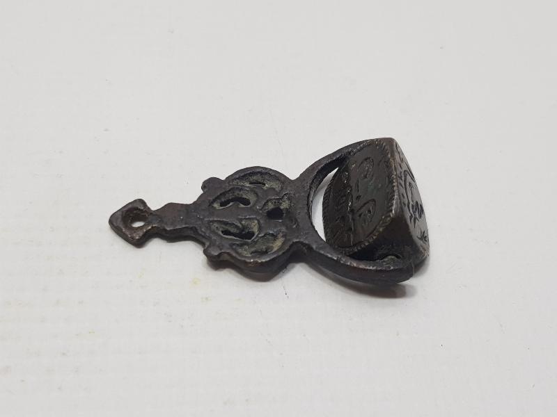 OSMANLI DÖNEMİ HAKKAK PARAFLI DÖNERLİ MÜHÜR