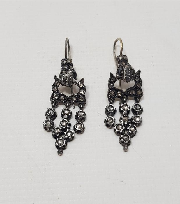 OSMANLI DÖNEMİ LEVANTEN İŞİ ELMAS KÜPE 