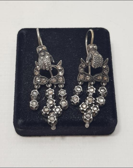 OSMANLI DÖNEMİ LEVANTEN İŞİ ELMAS KÜPE 