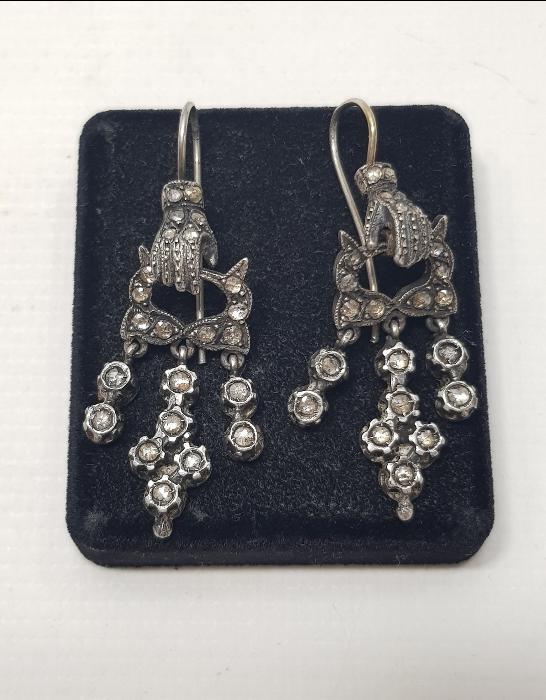 OSMANLI DÖNEMİ LEVANTEN İŞİ ELMAS KÜPE 