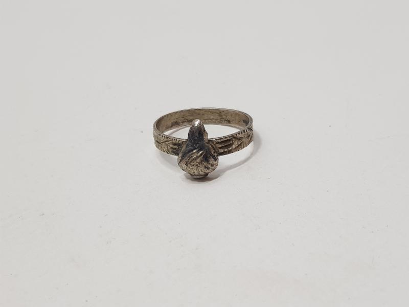 OSMANLI DÖNEMİ TEKKE İŞİ SİKKE FORMLU GÜMÜŞ DERVİŞ YÜZÜĞÜ