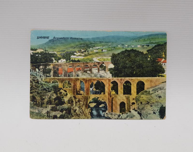 OSMANLI KARTPOSTAL: İZMİR ROMA SU KEMERLERİ