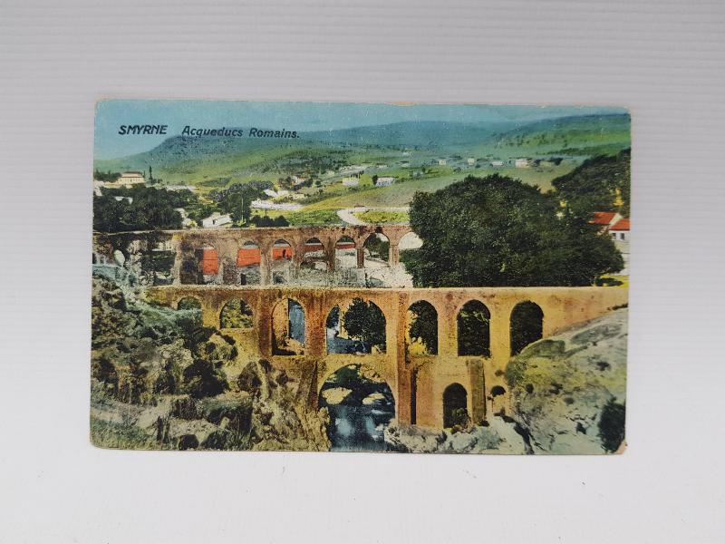 OSMANLI KARTPOSTAL: İZMİR ROMA SU KEMERLERİ