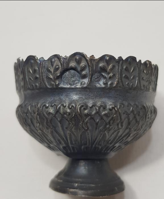 OSMANLI TUĞRALI VE SAH DAMGALI GÜMÜŞ KAHVE FİNCANI ZARFI 