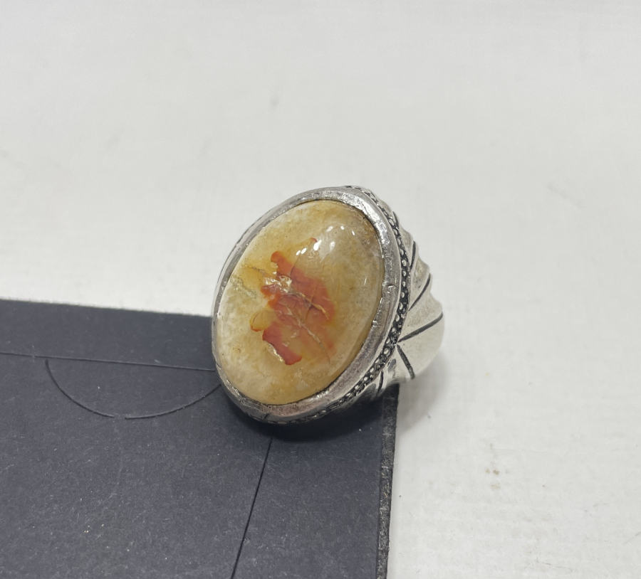 SÜLEYMANİYE AKİKİ BÜYÜK BOY GÜMÜŞ YÜZÜK