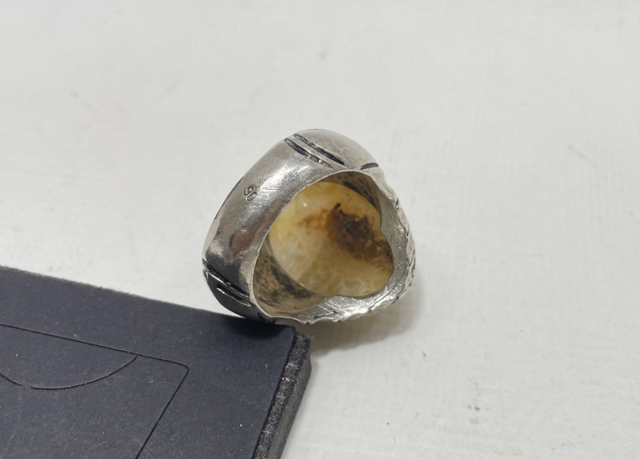 SÜLEYMANİYE AKİKİ BÜYÜK BOY GÜMÜŞ YÜZÜK