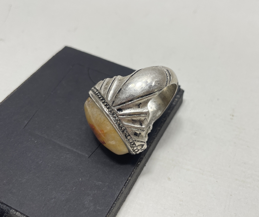 SÜLEYMANİYE AKİKİ BÜYÜK BOY GÜMÜŞ YÜZÜK