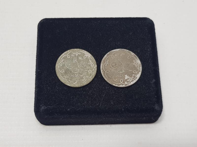 SULTAN ABDÜLHAMİD HAN DÖNEMİ İKİ ADET GÜMÜŞ 10 KARAKURUŞ