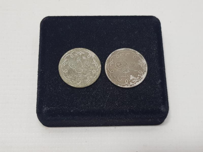 SULTAN ABDÜLHAMİD HAN DÖNEMİ İKİ ADET GÜMÜŞ 10 KARAKURUŞ