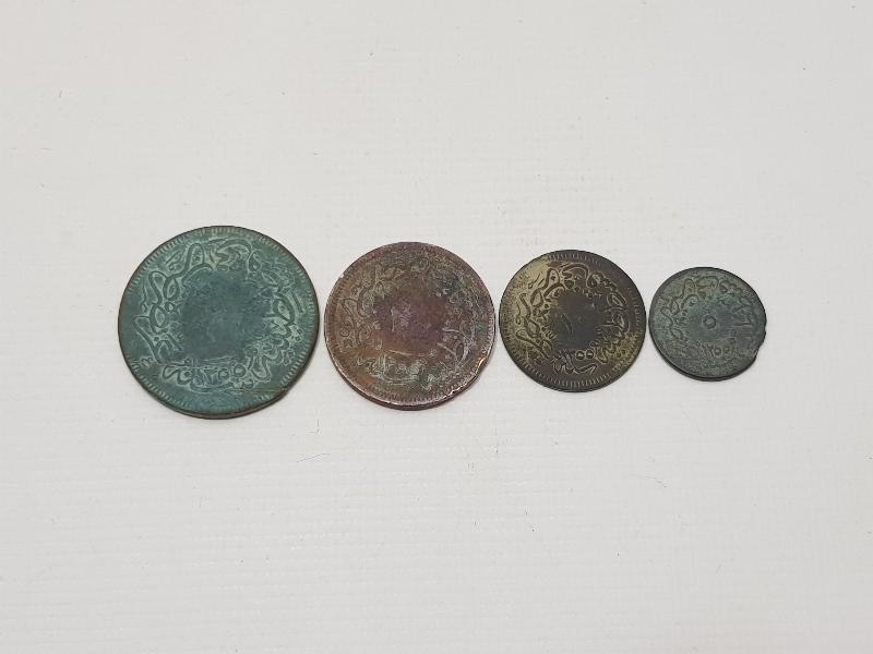 SULTAN ABDÜLMECİD HAN DÖNEMİ BAKIR 40-20-10-5 PARA TAKIMI