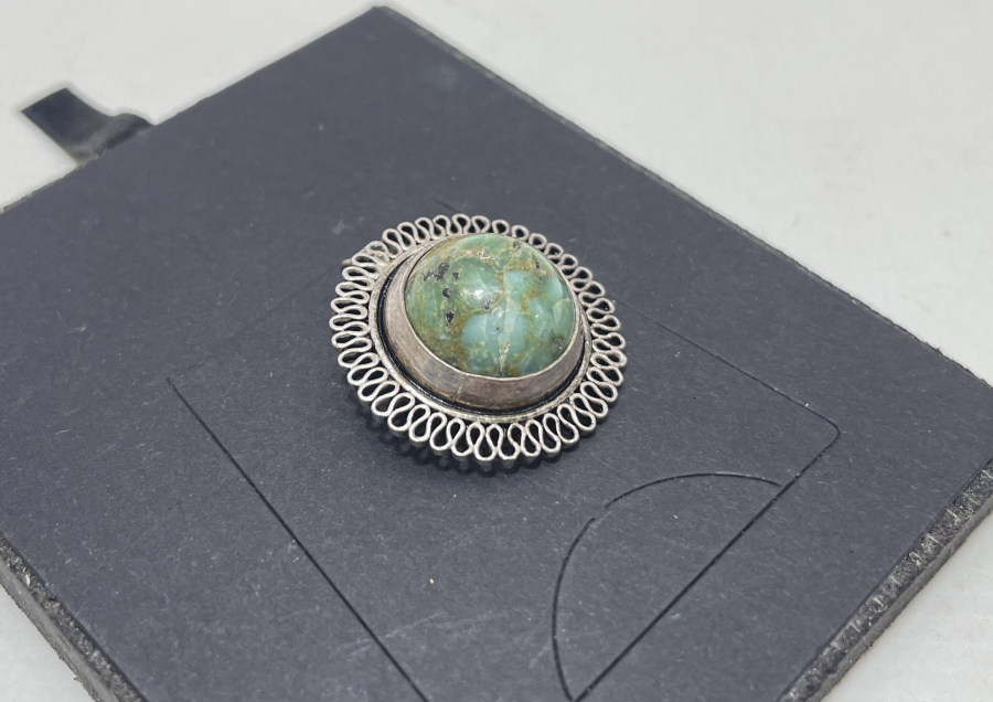 ÜZERİ DOĞAL TAŞLI KOLYE UCU