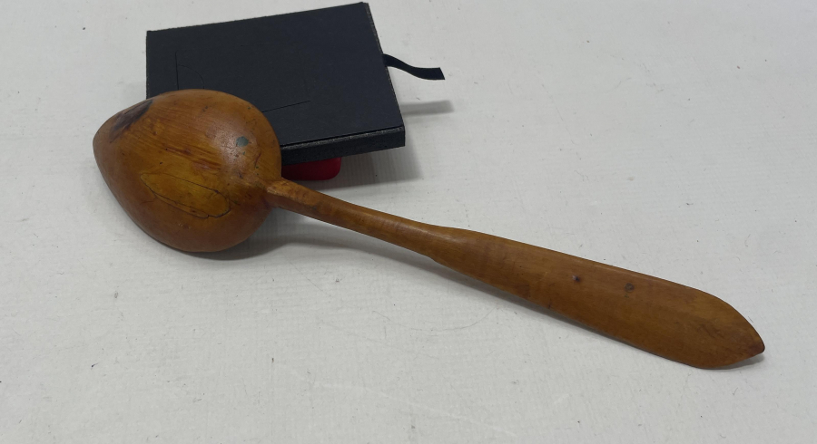 ÜZERİ YAZILI OSMANLI DÖNEMİ TAHTA KAŞIK