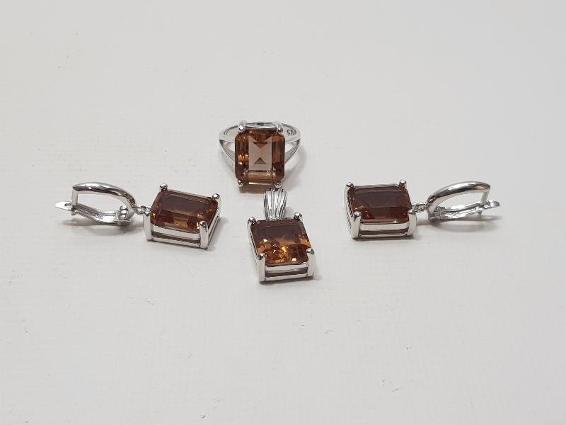 ZULTANİT TAŞLI GÜMÜŞ TAKI SETİ 