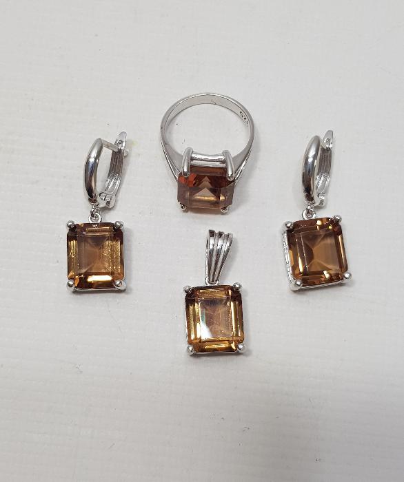 ZULTANİT TAŞLI GÜMÜŞ TAKI SETİ 