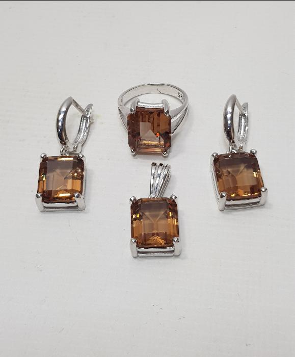 ZULTANİT TAŞLI GÜMÜŞ TAKI SETİ 