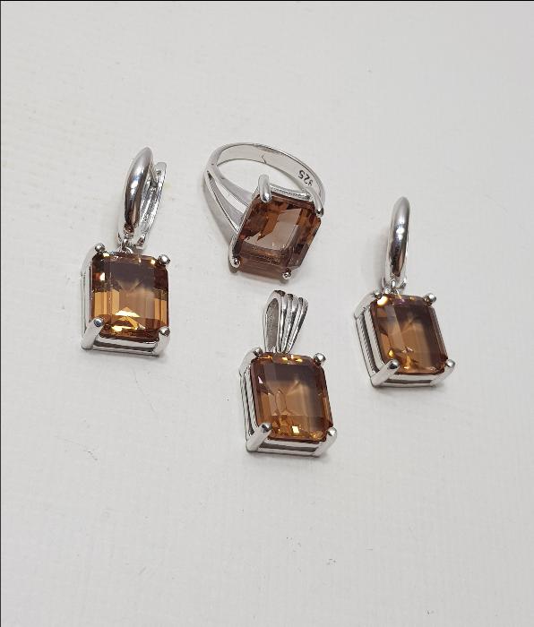 ZULTANİT TAŞLI GÜMÜŞ TAKI SETİ 