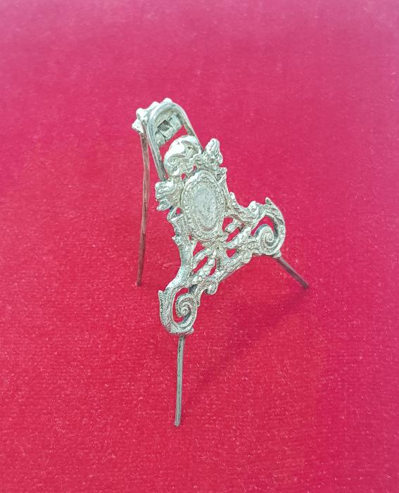 ANTİKA ART NOUVEAU ALPAKA RESİMLİK - KARTVİZİTLİK