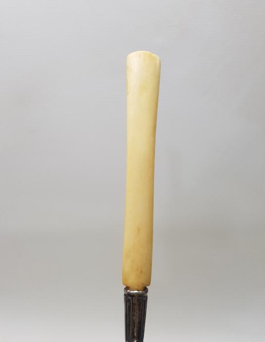 ANTİKA FİL DİŞİ SAPLI GÜMÜŞ SÜZGEÇ