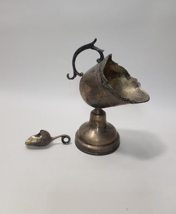 ANTİKA GÜMÜŞ KAPLAMA ŞEKERLİK VE KEPÇESİ