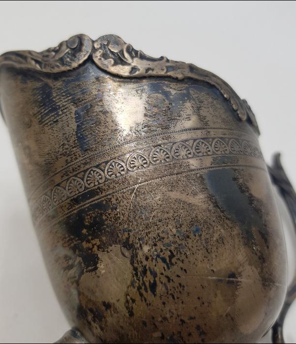 ANTİKA GÜMÜŞ KAPLAMA ŞEKERLİK VE KEPÇESİ