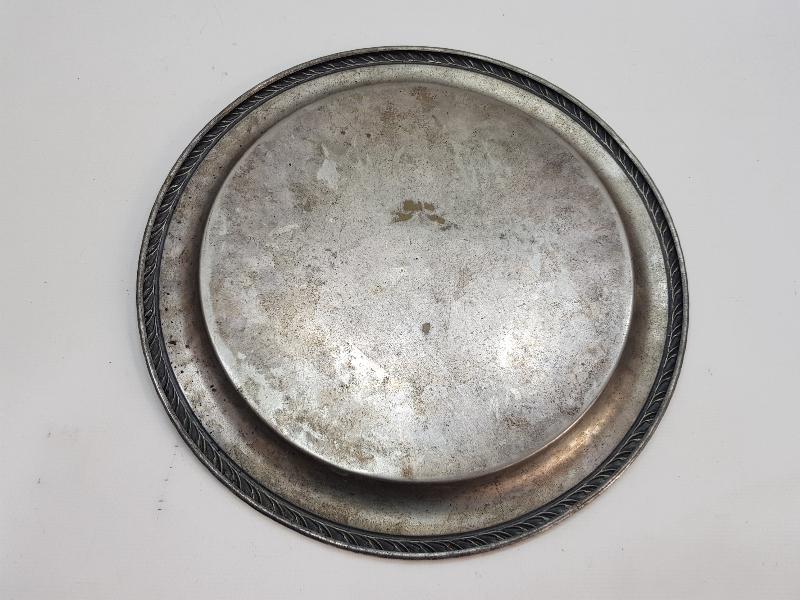 ANTİKA GÜMÜŞ KAPLAMA TEPSİ 