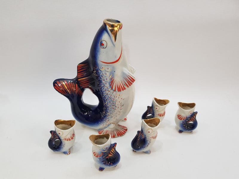 BALIK FORMLU PORSELEN LİKÖR TAKIMI