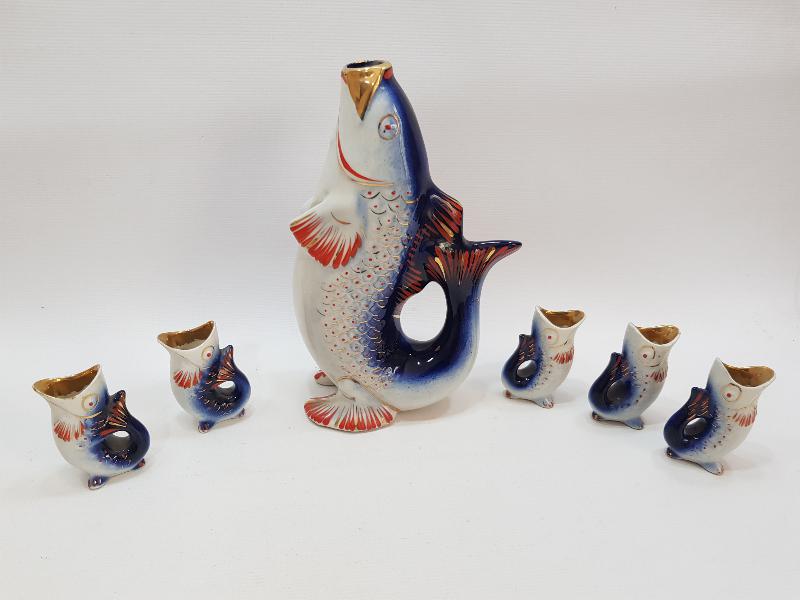 BALIK FORMLU PORSELEN LİKÖR TAKIMI