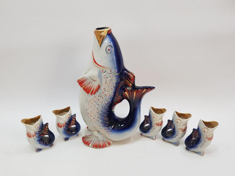 BALIK FORMLU PORSELEN LİKÖR TAKIMI