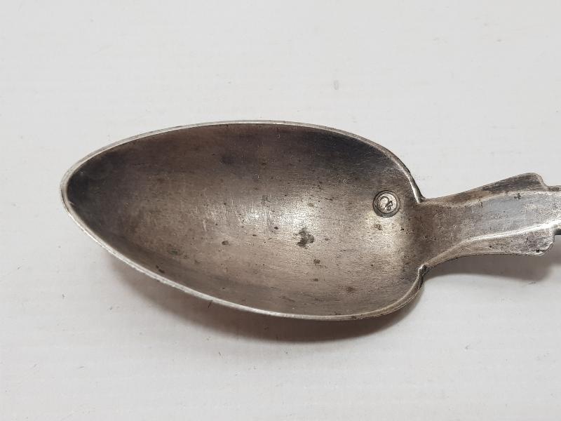 CUMHURİYET İLK DÖNEM OSMANLICA HİLAL VE SAH DAMGALI ÇOK NADİR GÜMÜŞ TATLI KAŞIĞI