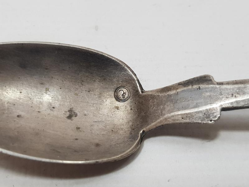 CUMHURİYET İLK DÖNEM OSMANLICA HİLAL VE SAH DAMGALI ÇOK NADİR GÜMÜŞ TATLI KAŞIĞI