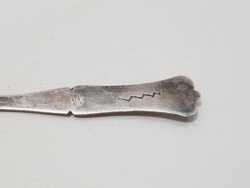 CUMHURİYET İLK DÖNEM OSMANLICA HİLAL VE SAH DAMGALI ÇOK NADİR GÜMÜŞ TATLI KAŞIĞI